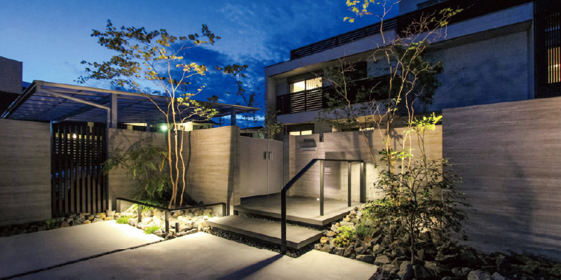 デザイン性を兼ね備えた照明演出