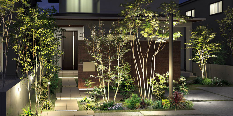 植栽と照明の演出で住まいに息吹を与える