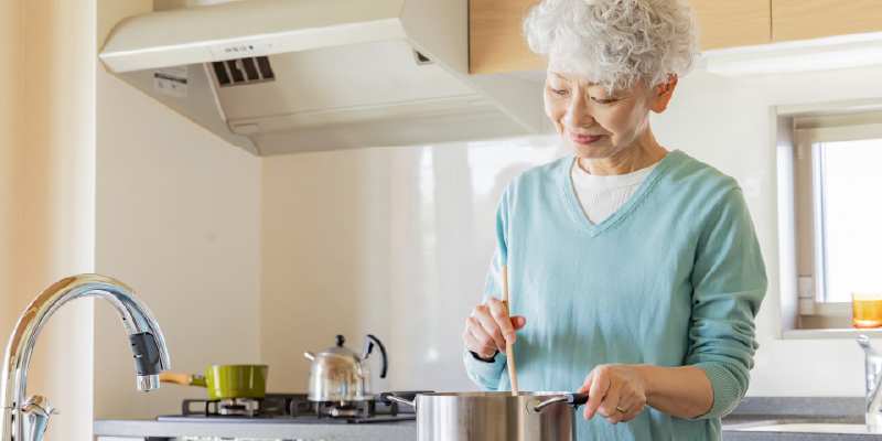 高齢者にやさしいオール電化の暮らし