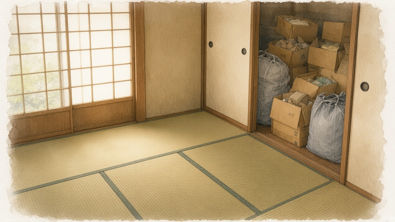 物置になった和室