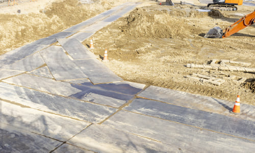 簡易舗装・仮設道路整備