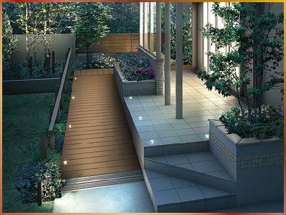 外構バリアフリー 動線設計