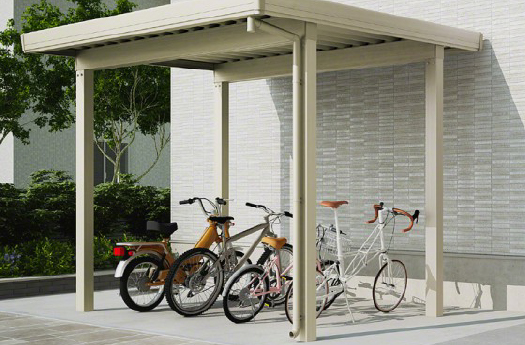 強風・積雪対応サイクルポート