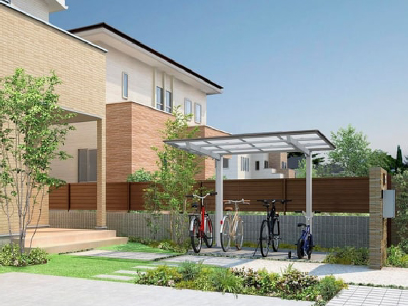 雨風や日差しから自転車を守る役割