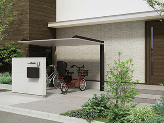 限られた敷地にも設置しやすいコンパクト構造