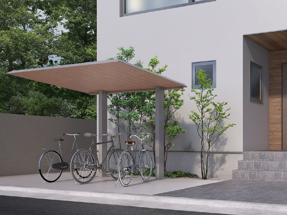 住宅外観やフェンスと調和するデザイン