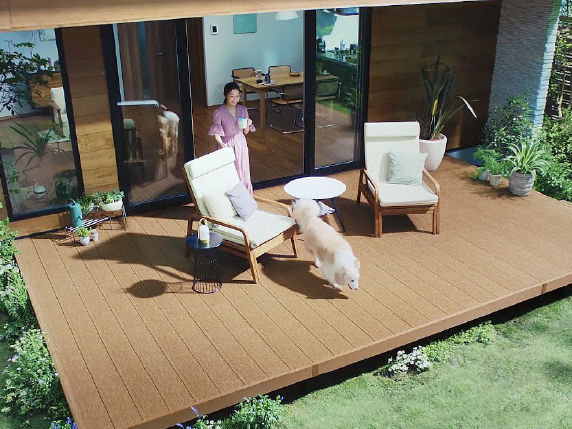 バーベキュー・ペットスペースなど多目的に利用