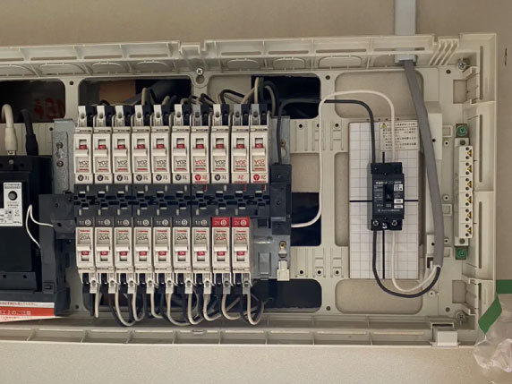 専用ブレーカー・漏電遮断機の設置