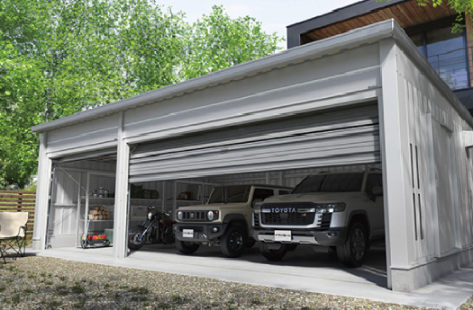 強風・積雪対応ガレージ