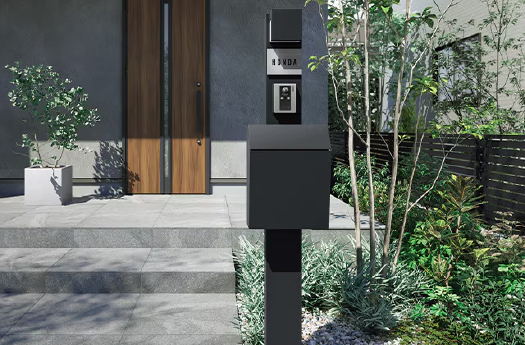 機能門柱（表札・ポスト一体型）