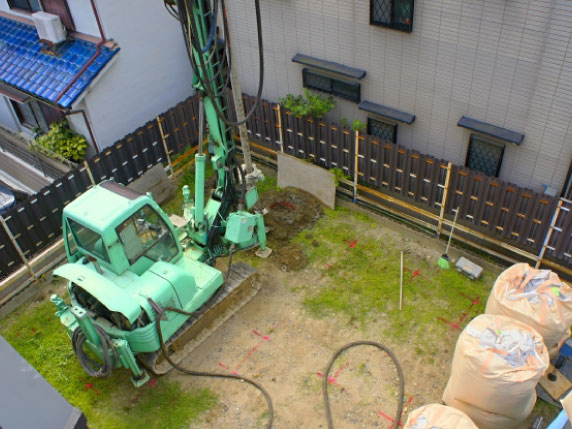 地盤改良・客土・根回しなど下地処理