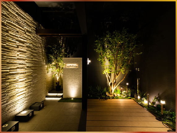 外構照明の配置計画