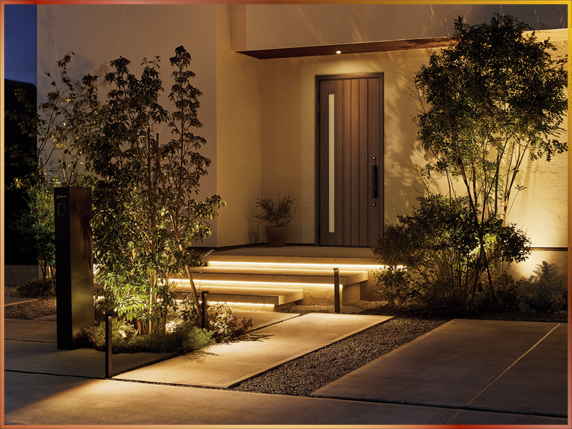 防犯照明による死角対策