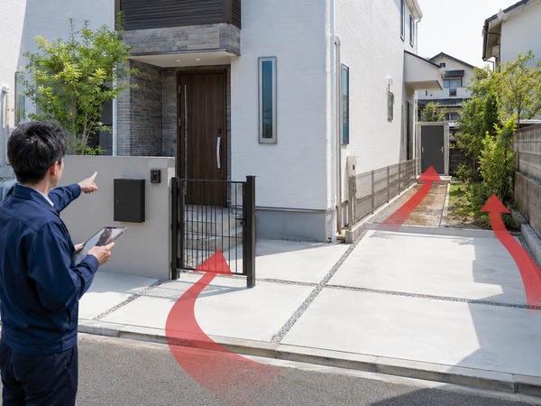 侵入されやすい経路を確認する防犯対策外構