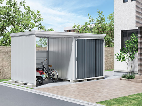 屋外に収納スペースを確保する目的