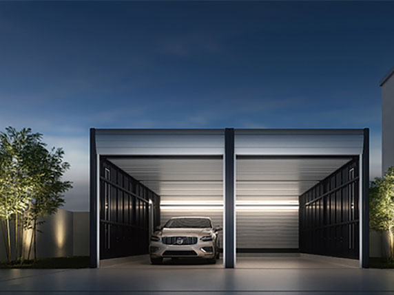 雨天時の物干し・仮設作業場としての利用