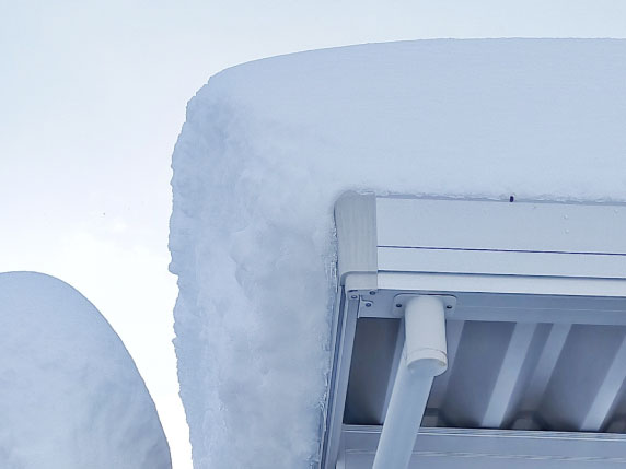 風・雨・積雪への耐久性を考慮した設置対応