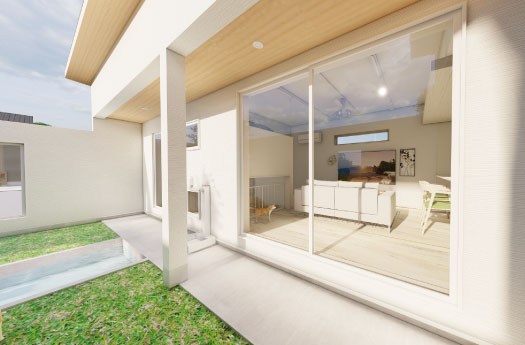 平屋化減築工事