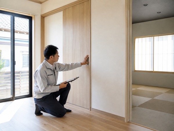 内装リフォーム完了後の建具と仕上がり確認