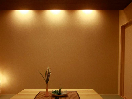 和室の間接照明と調光機能