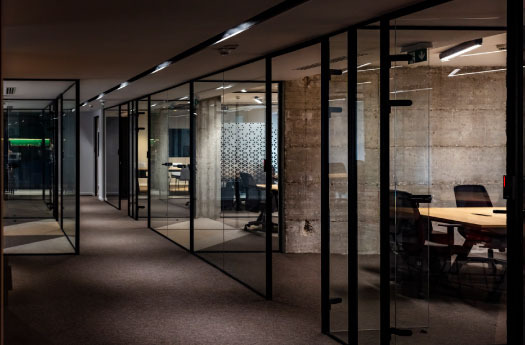 オフィス間仕切り施工