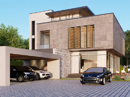 外構と外壁のトータルデザイン