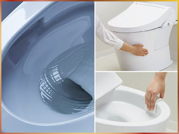 掃除しやすいトイレ形状