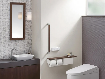 バリアフリー対応のトイレ