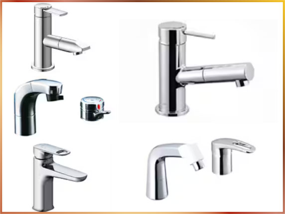 洗面台の水栓と周辺設備