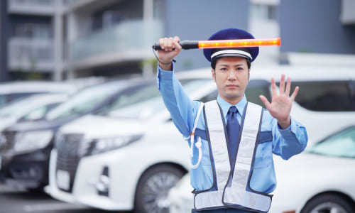 駐車場・商業施設での誘導