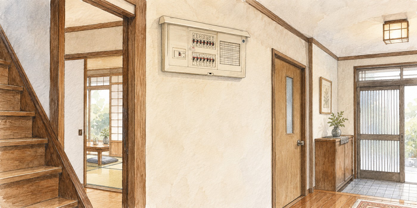 更新前の住宅用分電盤
