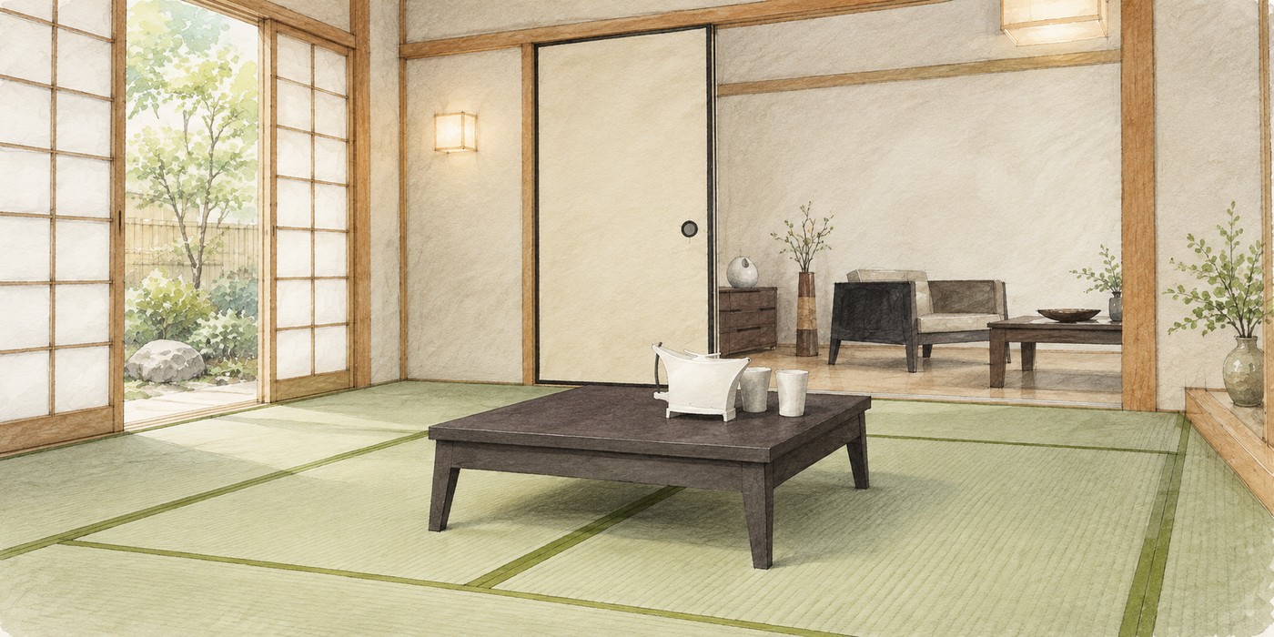 和紙畳おもてで整えた縁付き畳